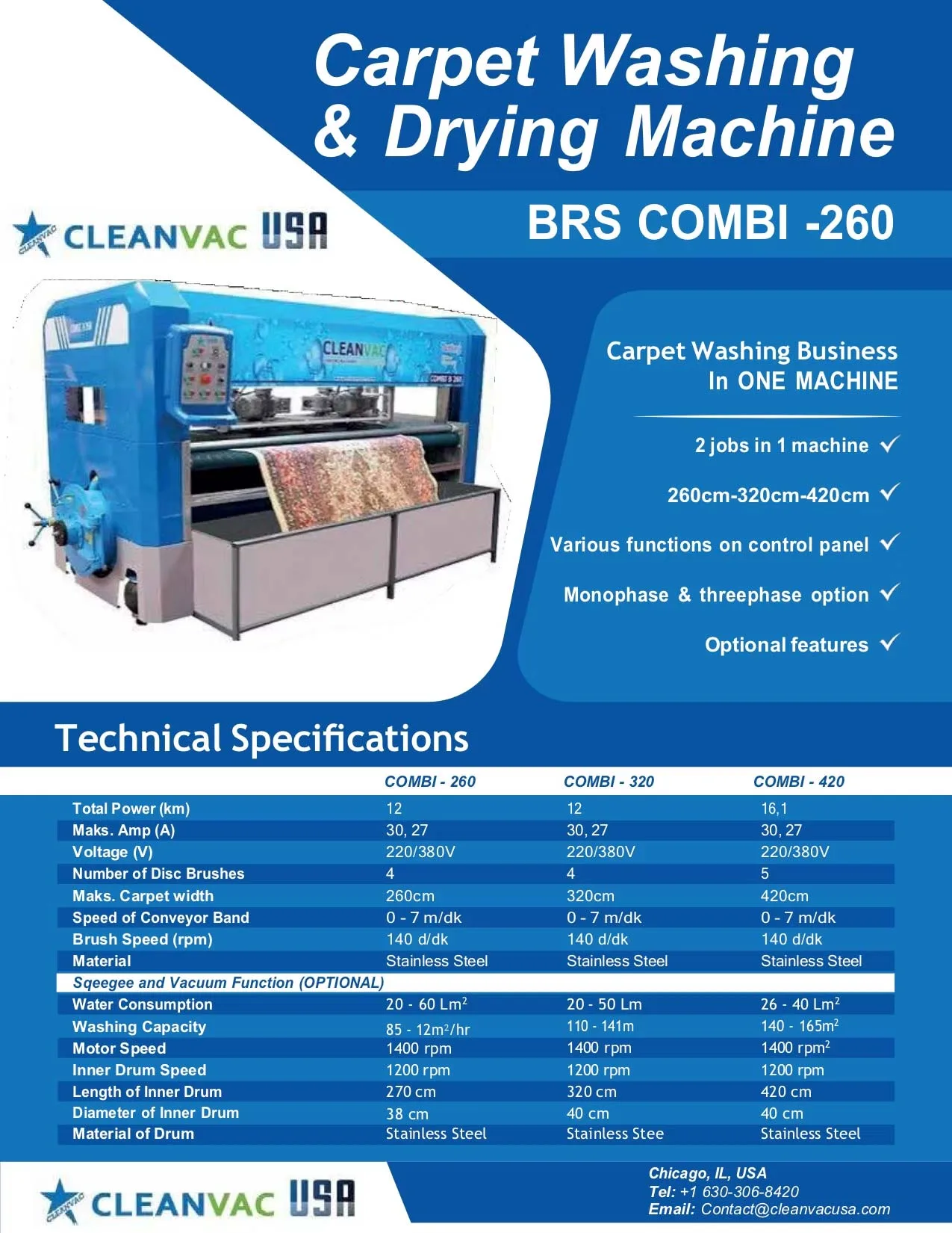 Carpet Washing & Rug Drying Machine