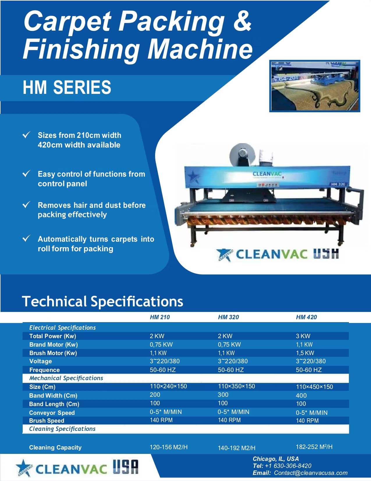 Carpet Packing & Finishing Machine